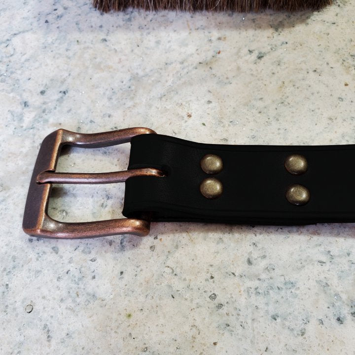 Simple vegetable leather belt